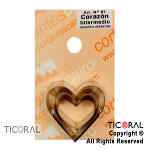 CORT C 87 CORAZON INTERMEDIO ACERO x 1